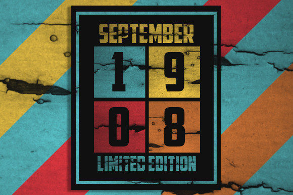 Retro September 1908 Limited Edition