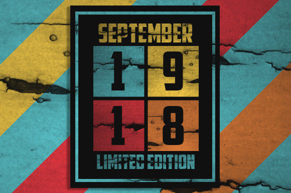 Retro September 1918 Limited Edition
