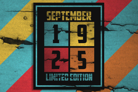 Retro September 1925 Limited Edition